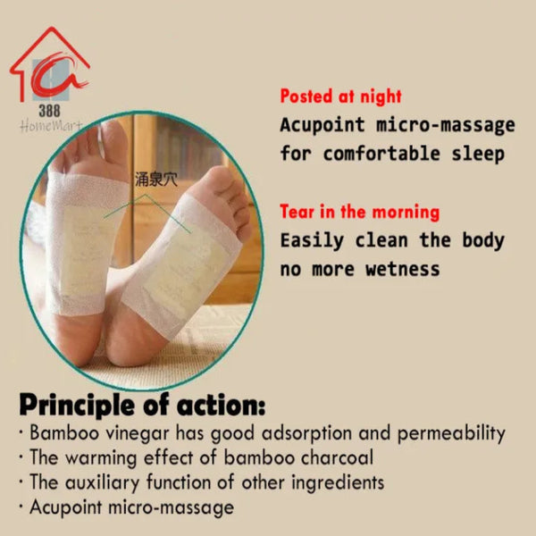 100% Herbal & Gentle Ingredient Detox Foot Pads (BUY 10 GET 10 FREE )
