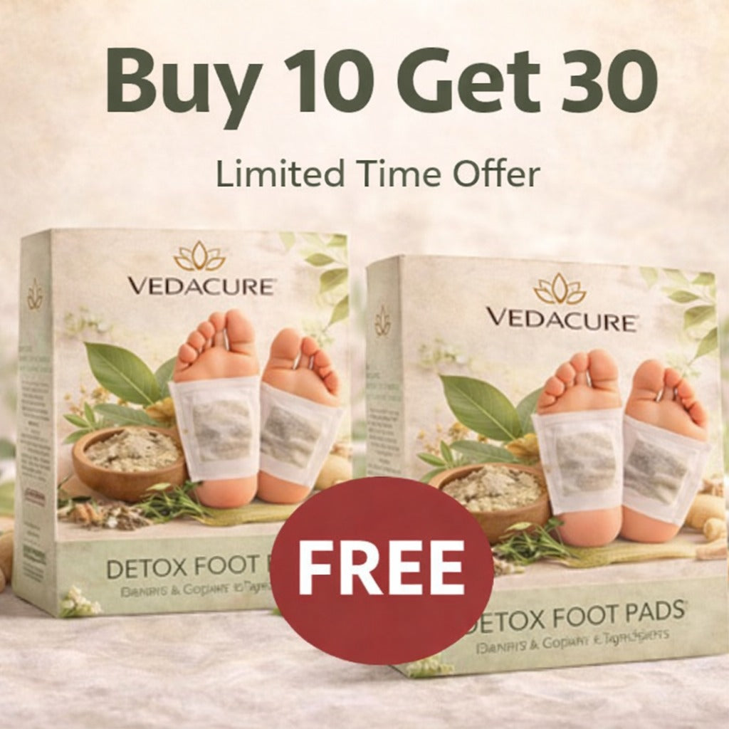 Vedacure 100% Authentic Herbal & Gentle Ingredient Detox Foot Pads (BUY 20 GET 20 FREE Pack of 40)@499